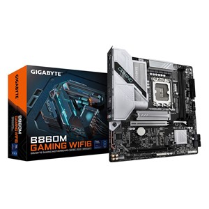 GIGABYTE B860M GAMING WIFI6 Motherboard - Intel Core Ultra Series CPUs, 8+1+2 Phases VRM, up to 9066MHz DDR5, 1xPCIe 5.0 + 1xPCIe 4.0 M.2, 2.5GbE LAN, WIFI 6, USB 3.2 Gen 1