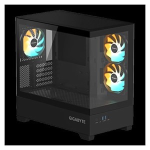 Gigabyte C201 PANORAMIC ATX RGB illuminated case, black