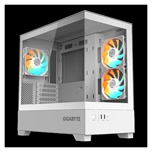Gigabyte C201 PANORAMIC ICE ATX RGB illuminated case, white