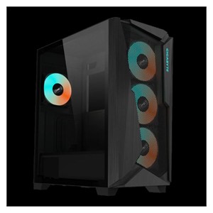 GIGABYTE C301 GLASS V2 USB 3.1 Gen2 Type-C ARGB illuminated case, E-ATX black