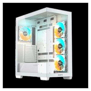 Gigabyte C500 PANORAMIC STEALTH ICE USB-C USB 3.2 Gen2 ATX ARGB illuminated case, white