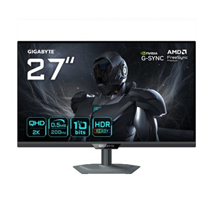 GIGABYTE G27Q20 27” QHD Gaming Monitor - 2560 x 1440, 200Hz, 0.5ms, 350 cd /m², G-Sync Compatible, FreeSync Premium, HDR10, HDMI 2.0, Displayport 1.4