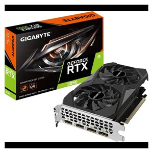 GIGABYTE GeForce RTX 3050 WINDFORCE OC V2 6G graphics card, 6GB GDDR6, PCI-E 4.0