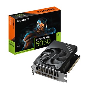 GIGABYTE GeForce RTX 5050 D6 8G Graphics Card - 8GB GDDR6, 128bit, PCI-E 5.0, 2572MHz Core Clock, 2 x DP, 2 x HDMI, NVIDIA DLSS 4, GV-N5050D6-8GD