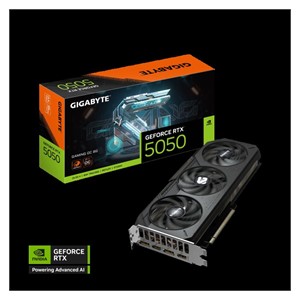 GIGABYTE GeForce RTX 5050 Gaming OC 8G graphics card, 8GB GDDR6, PCI-E 5.0