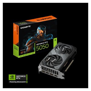 GIGABYTE GeForce RTX 5050 Windforce OC 8G graphics card, 8GB GDDR6, PCI-E 5.0