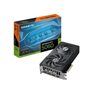 GIGABYTE GeForce RTX 5060 EAGLE OC 8G Graphics Card - 8GB GDDR7, 128bit, PCI-E 5.0, 2550 MHz Core Clock, 3 x DisplayPort, 1 x HDMI, GV-N5060EAGLE OC-8GD