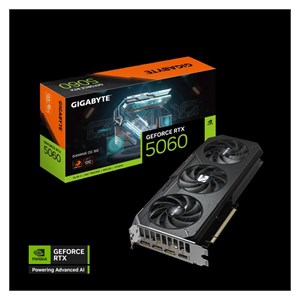 GIGABYTE GeForce RTX 5060 Gaming OC 8G graphics card, 8GB GDDR7, PCI-E 5.0