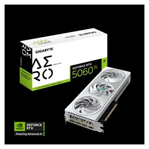 GIGABYTE GeForce RTX 5060 Ti AERO OC 8G graphics card, 8GB GDDR7, PCI-E 5.0