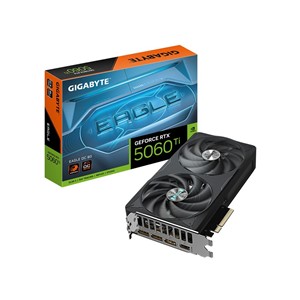 GIGABYTE GeForce RTX 5060 Ti EAGLE OC 8G Graphics Card - 8GB GDDR7, 128bit, PCI-E 5.0, 2617MHz Core Clock, 3 x DisplayPort, 1 x HDMI, GV-N506TEAGLE OC-8GD