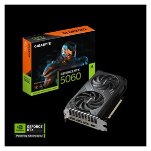 GIGABYTE GeForce RTX 5060 Windforce MAX OC 8G graphics card, 8GB GDDR7, PCI-E 5.0