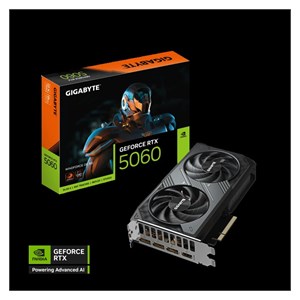 GIGABYTE GeForce RTX 5060 Windforce OC 8G graphics card, 8GB GDDR7, PCI-E 5.0