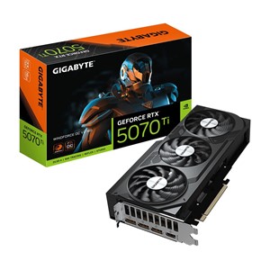 GIGABYTE GeForce RTX 5070 Ti WINDFORCE OC V2 16G Graphics Card - 16GB GDDR6, 256bit, PCI-E 5.0, 2497 MHz Core Clock, 3 x DisplayPort, 1 x HDMI, GV-N507TWF3OCV2-16GD