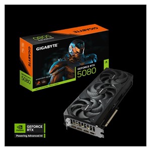 GIGABYTE GeForce RTX 5080 WINDFORCE 16G graphics card, 16GB GDDR7, PCI-E 5.0