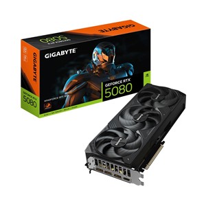 GIGABYTE GeForce RTX 5080 WINDFORCE SFF 16G Graphics Card - 16GB GDDR7, 256bit, PCI-E 5.0, 2617MHz Core Clock, 3 x DisplayPort, 1 x HDMI, GV-N5080WF3-16GD