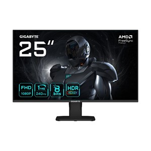 GIGABYTE GS25F2A 25 FHD Gaming Monitor - 1920 x 1080, 240Hz, 1ms, 300 cd /m², Display HDR 10, HDMI 2.0, Displayport 1.4