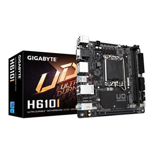 GIGABYTE H610I Motherboard - Supports Intel Core 14th CPUs, 4+1+1 Hybrid Digital VRM, up to 5600MHz DDR5, 1xPCIe 3.0 M.2, GbE LAN, USB 3.2 Gen 1