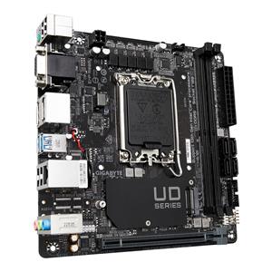 GIGABYTE H610I Motherboard - Supports Intel Core 14th CPUs, 4+1+1 Hybrid Digital VRM, up to 5600MHz DDR5, 1xPCIe 3.0 M.2, GbE LAN, USB 3.2 Gen 1 4