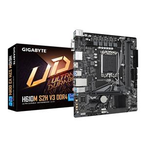 Gigabyte H610M S2H V3 DDR4 Motherboard - Supports Intel Core 14th CPUs, 4+1+1 Hybrid Digital VRM, up to 3200MHz DDR4, 1xPCIe 3.0 M.2, GbE LAN , USB 3.2 Gen 1