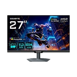 GIGABYTE M27UP 27” 4K UHD Gaming Monitor - Dual Mode (4K 160Hz or FHD 320Hz), 3840 x 2160, 1ms, 350 cd /m², FreeSync Premium Pro, DisplayHDR400, HDMI 2.1, Displayport 1.4