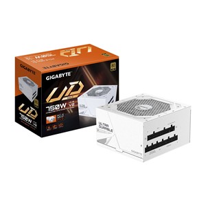 GIGABYTE UD750GM PG5 V2 ICE Power Supply Unit- PCIe Gen 5.1, 80 PLUS Gold, Fully Modular Design, 120mm Fan, ATX 3.1 compatible, EU Plug