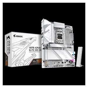 GIGABYTE X870 AORUS ELITE X3D ICE, DDR5, SATA3, USB4, DP, 5GbE, WiFi 7, AM5 ATX