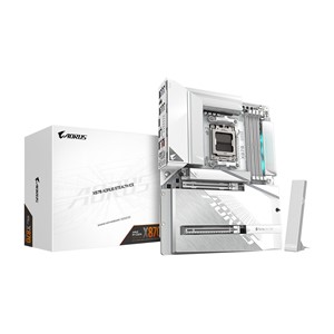 GIGABYTE X870 AORUS STEALTH ICE Motherboard - Supports AMD Ryzen 9000 CPUs, 16+2+2 Phases Digital VRM, up to 8200Hz DDR5 (OC), 2xPCIe 5.0 + 2xPCIe 4.0, Wi-Fi 7, 5 GbE LAN, USB 4