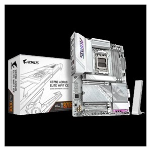GIGABYTE X870E AORUS ELITE WIFI7 ICE, DDR5, SATA3, USB4, DP, 2.5GbE, WiFi 7, AM5 ATX