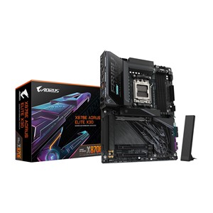 GIGABYTE X870E AORUS ELITE X3D Motherboard - Supports AMD Ryzen 9000 CPUs, 16+2+2 Phases Digital VRM, up to 9000Hz DDR5 (OC), 2xPCIe 5.0 + 2xPCIe 4.0, Wi-Fi 7, 5GbE LAN, USB 4