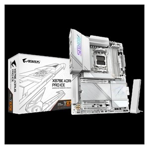 GIGABYTE X870E AORUS PRO ICE, DDR5, SATA3, USB4, DP, 2.5GbE, WiFi 7, AM5 ATX