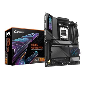 GIGABYTE X870E AORUS PRO Motherboard - Supports AMD Ryzen 9000 CPUs, 16+2+2 Phases Digital VRM, up to 8000MHz DDR5 (OC), 3xPCIe 5.0 + 1xPCIe 4.0,Wi-Fi 7, 2.5GbE LAN, USB 4