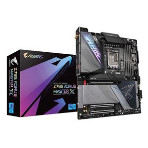 Gigabyte Z790 AORUS MASTER X Motherboard- Supports Intel 13th Gen CPUs, 20+1+2 phases VRM, up to 8266MHz DDR5 (OC), 1x PCIe 5.0 + 4x PCIe 4.0 M2, 10GbE LAN, Wi-Fi 7, USB 3.2 Gen 2x2