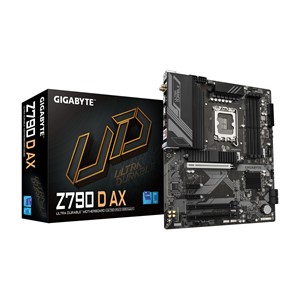 GIGABYTE Z790 D AX Motherboard - Supports Intel Core 14th Gen CPUs, 12+1+1 Phases Digital VRM, up to 7600MHz DDR5 (OC), 3xPCIe 4.0 M.2, Wi-Fi 6E, 2.5GbE LAN, USB 3.2 Gen 2