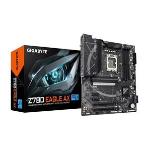 GIGABYTE Z790 EAGLE AX Motherboard - Supports Intel Core 14th Gen CPUs, 12+1+１Phases Digital VRM, up to 7600MHz DDR5 (OC), 3xPCIe 4.0 M.2, Wi-Fi 6E, 2.5GbE LAN, USB 3.2 Gen 2