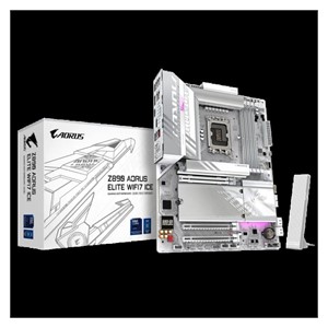 GIGABYTE Z890 AORUS ELITE WIFI7 ICE, DDR5, SATA3, USB4, DP, 2.5GbE, WIFI 7, LGA1851 ATX