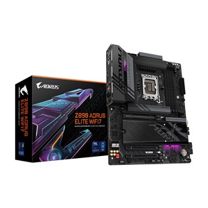 GIGABYTE Z890 AORUS ELITE WIFI7 Motherboard - Supports Intel Core Ultra (Series 2) CPUs, 16+1+2 phases VRM, up to 8800MHz DDR5 (OC), 1xPCIe 5.0 + 3xPCIe 4.0, Wi-Fi 7, 2.5GbE LAN, Thunderbolt 4
