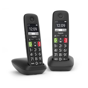 Gigaset E290 Duo - Cordless DECT Phone Black