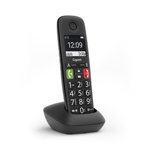 Gigaset E290HX Analog /DECT telephone Caller ID Black