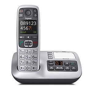Gigaset E560A telephone DECT telephone Caller ID Black, Silver