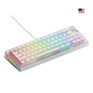 Glorious PC Gaming Race GMMK 3 Prebuilt keyboard USB QWERTY US English White