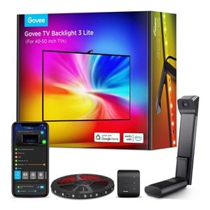 Govee H6097 TV Backlight 3 Lite | LED Strip | backlight for 40-50 inch TV, RGBICW, Wi-Fi+Bluetooth