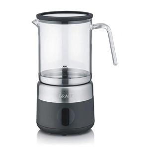 Graef MS802 Automatic milk frother /warmer Black, Stainless steel