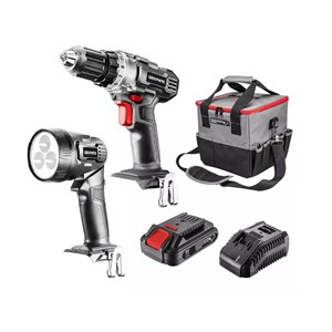 Graphite cordless tool set drill /driver, flashlight, bag, Energy+ 18V battery and charger
