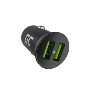 Green Cell Car Charger GC PowerRide Nano36 36W 6A 2x USB-A