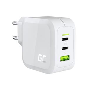 Green Cell CHARGC08W mobile device charger Headphones, Netbook, Smartphone, Tablet White AC Fast charging Indoor