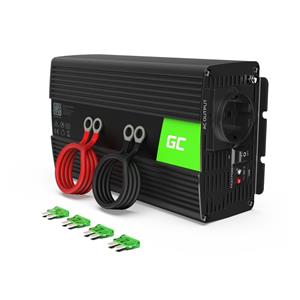 Green Cell INV08 power adapter /inverter Outdoor 1000 W Black
