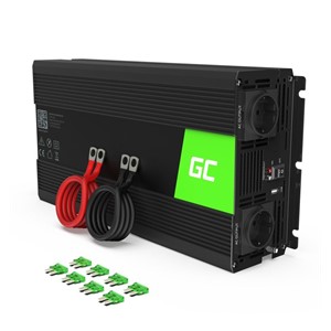 Green Cell INV22 power adapter /inverter Auto 1500 W Black