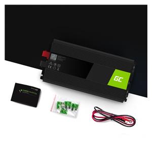Green Cell INV24 power adapter /inverter Auto 1500 W Black