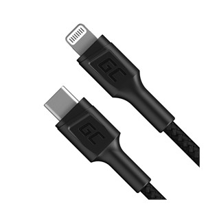 Green Cell KABGC07 lightning cable 1 m Black