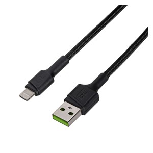 Green Cell KABGC24 lightning cable 0.3 m Black